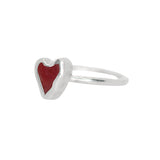 Red Sea Glass Heart - Size I (i)