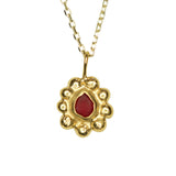 Sea Glass Sun Necklace - Gold Vermeil