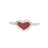 Red Sea Glass Heart - Size N
