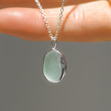Light Blue Sea Glass Necklace