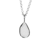 White Sea Glass Necklace