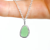 Green Sea Glass Necklace