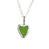 Sea Glass Heart Necklace