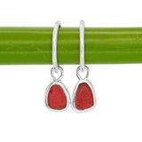 Red Sea Glass Hoops