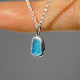 Blue Sea Glass Necklace