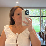 Aventurine Peach Beaded Necklace