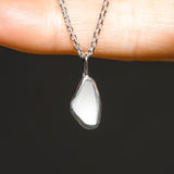 White Sea Glass Necklace