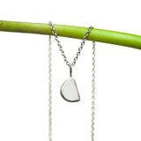 White Sea Glass Necklace