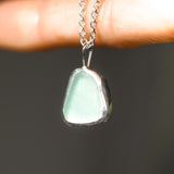 Light Blue Sea Glass Necklace