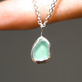 Green Sea Glass Necklace