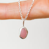 Pink Sea Glass Necklace