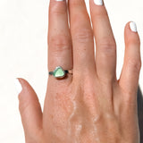 Green Sea Glass - Size Q 1/2