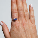 Blue Sea Glass Heart - Size T