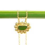 Sea Glass Sun Necklace - Gold Vermeil