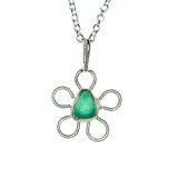 Sea Glass Flower Necklace