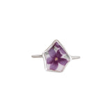 Purple Flower Ring - Size R