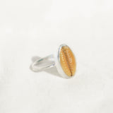 Cowrie Shell Ring - Size Q