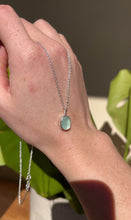 Load and play video in Gallery viewer, Light Blue Sea Glass Necklace
