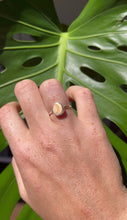 Load and play video in Gallery viewer, Sea Pottery Ring - Size L
